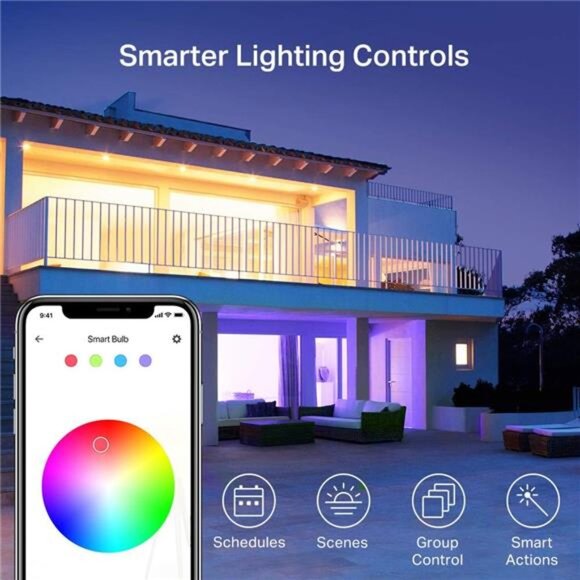 Kasa Smart Light Bulbs, Full Color Changing Dimmable Smart WiFi Bulbs - Picture 5 of 7